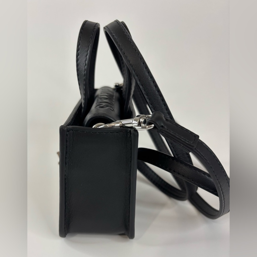 Puppets and Puppets Mini Cookie Top Handle Black Bag - Picture 8 of 14